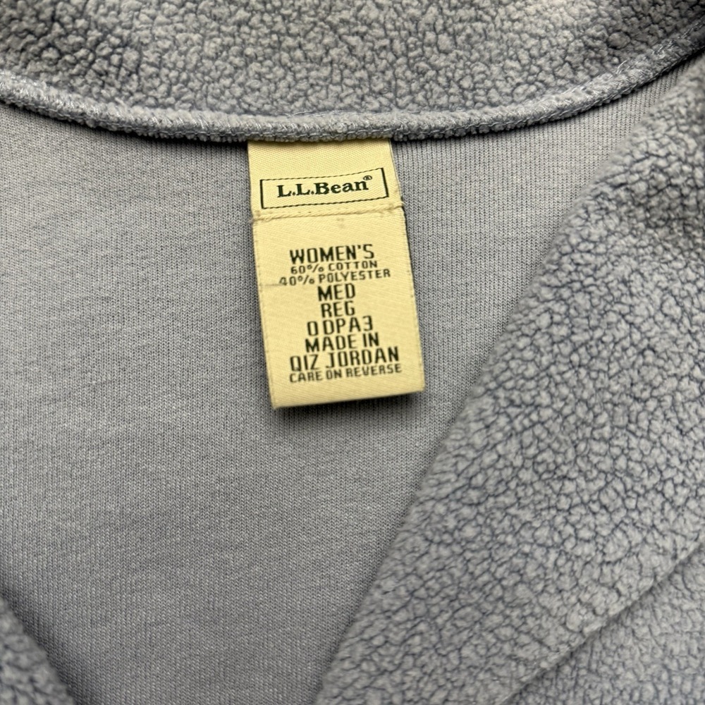 L.L. Bean Women's Light Blue Cardigan Sweater Vintage Size Medium - Picture 2 of 4